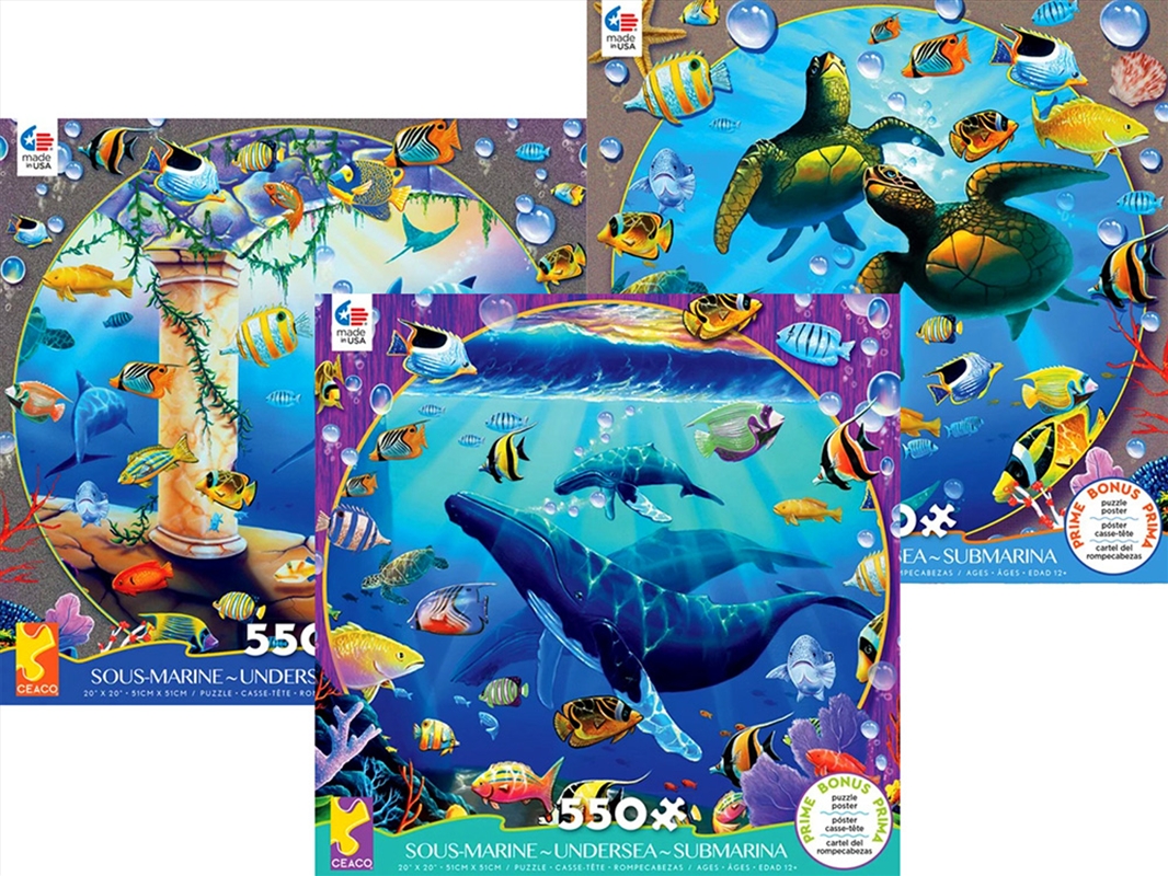 Jeff Wilke Undersea 550 Piece Assorted (SENT AT RANDOM)/Product Detail/Jigsaw Puzzles