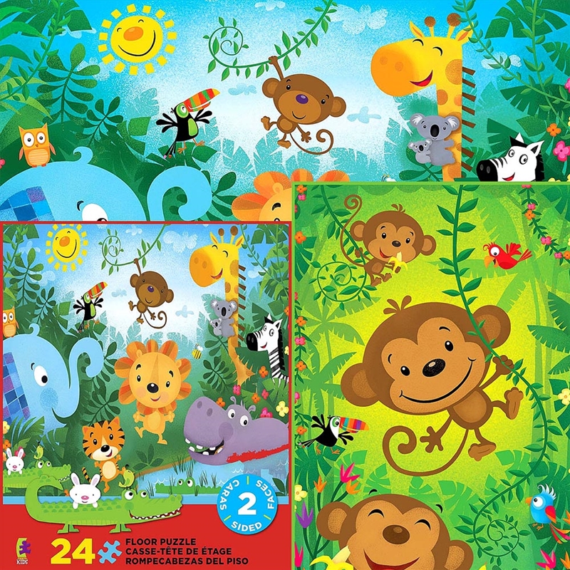 Jungle 2 Sided Floor Puzzle 24 Piece/Product Detail/Jigsaw Puzzles