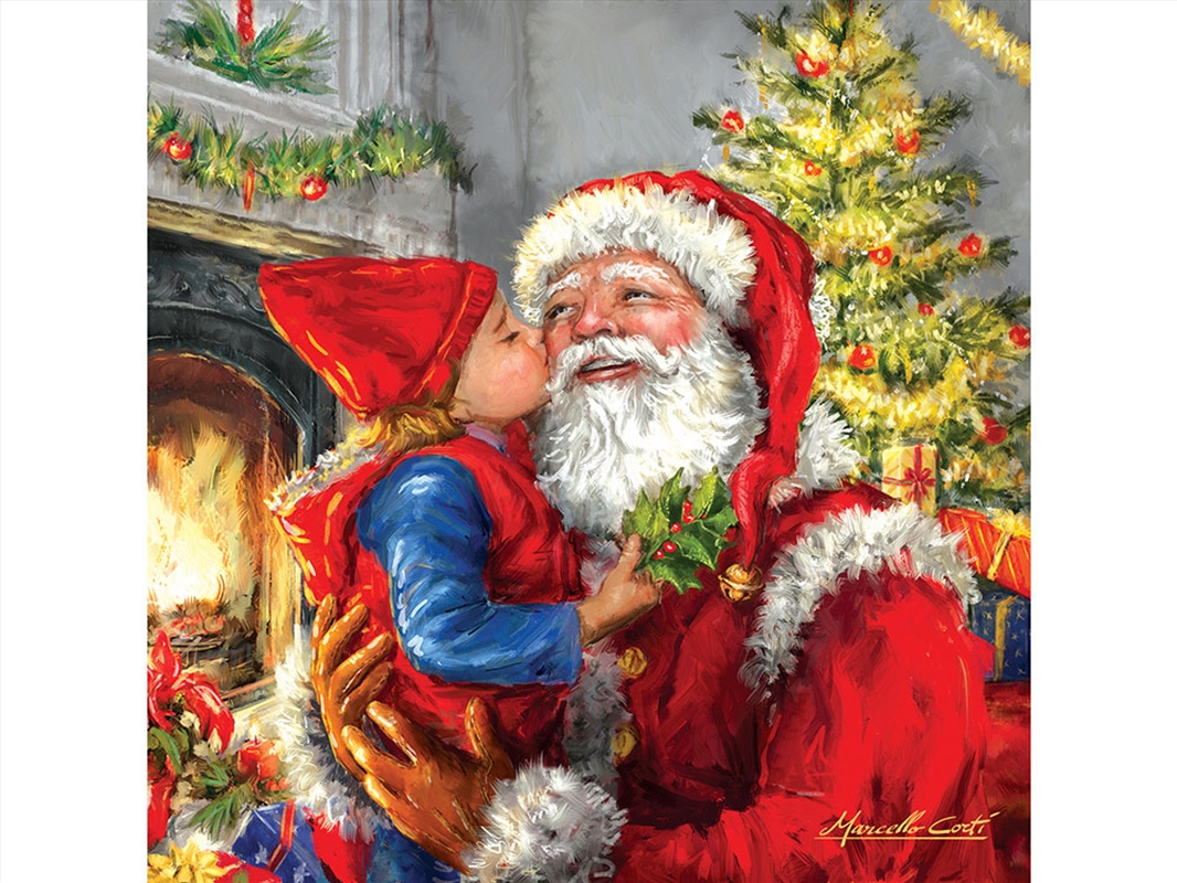 Kissing Santa 500 Piece/Product Detail/Jigsaw Puzzles