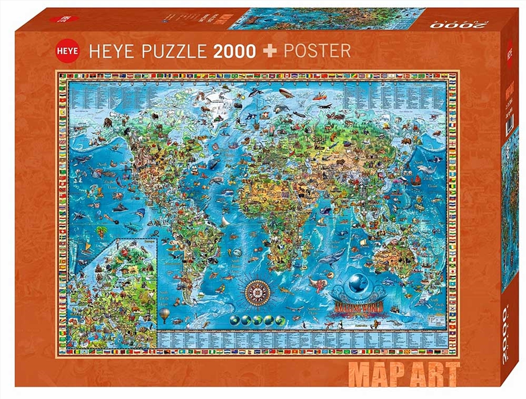 Map Art Amazing World 2000 Piece/Product Detail/Jigsaw Puzzles