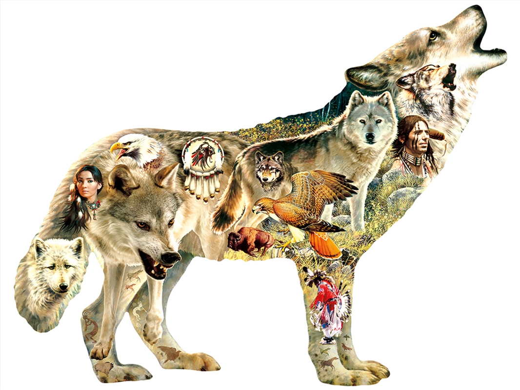 Native American Wolf 750 Piece/Product Detail/Jigsaw Puzzles