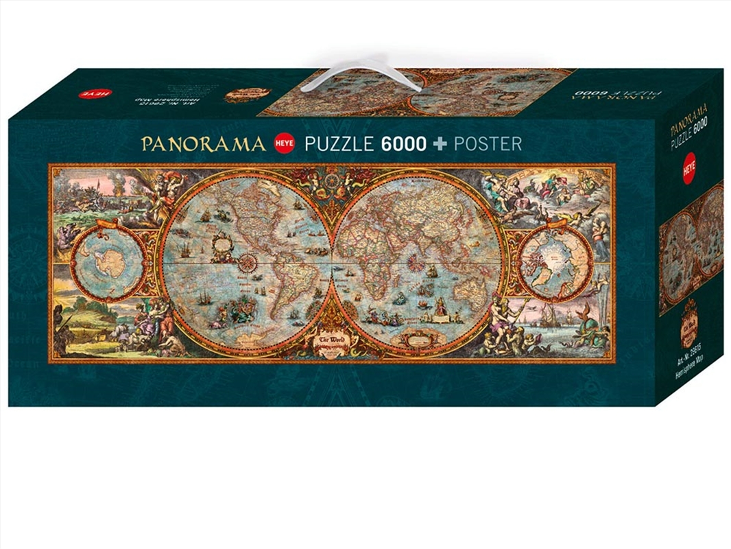 Panorama Hemisphere Map 6000 Piece/Product Detail/Jigsaw Puzzles