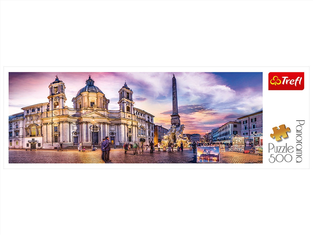 Panorama Piazza Navona 500 Piece/Product Detail/Jigsaw Puzzles