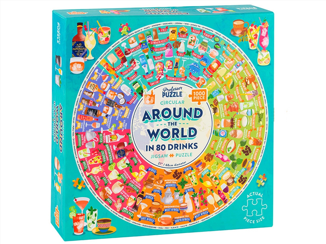 Around The World In 80 Drinks 1000 Piece/Product Detail/Jigsaw Puzzles