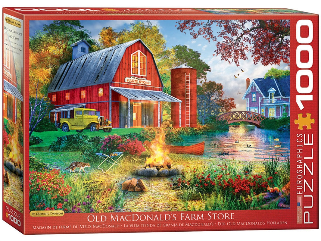 Campfire By The Barn 1000 Piece/Product Detail/Jigsaw Puzzles