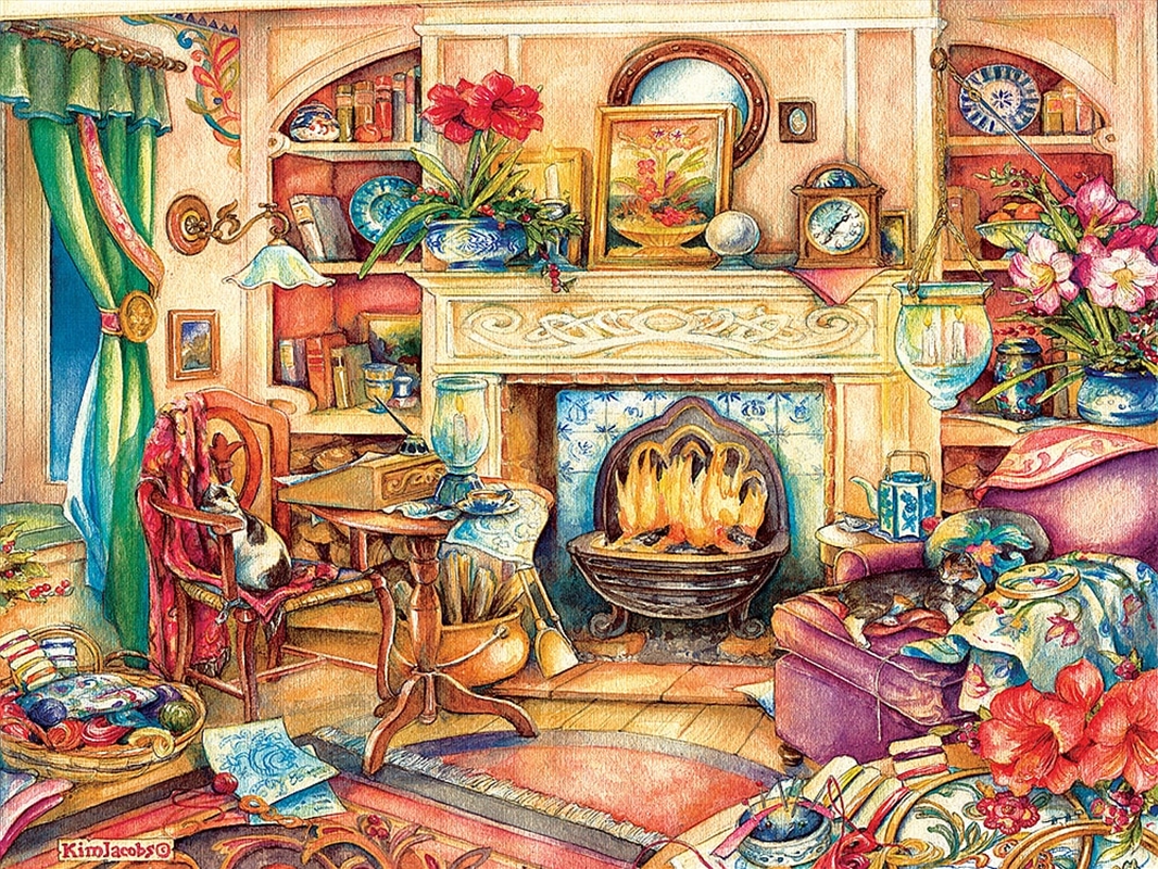 Fireside Embroidery 1000 Piece XL/Product Detail/Jigsaw Puzzles