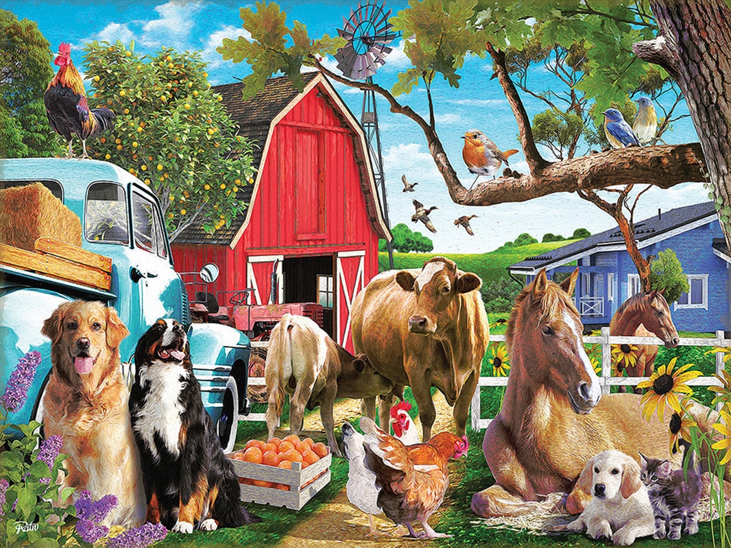 Gathering In The Farmyard 1000 Piece/Product Detail/Jigsaw Puzzles