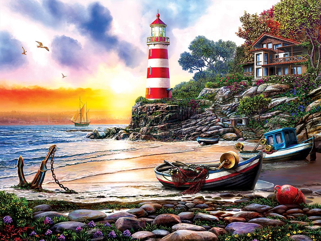 Lighthouse Harbour 1000 Piece/Product Detail/Jigsaw Puzzles