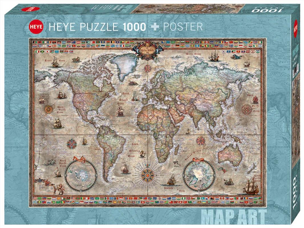 Map Art Retro World 1000 Piece/Product Detail/Jigsaw Puzzles