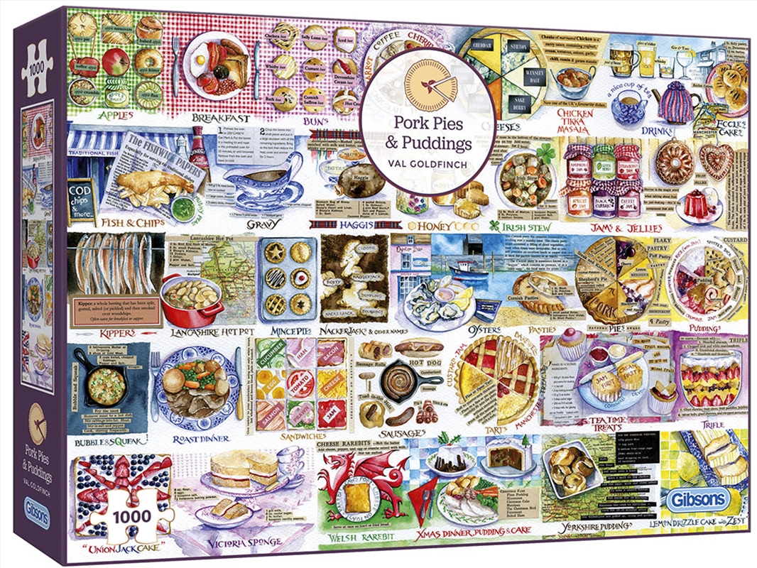 Pork Pies And Puddings 1000 Piece/Product Detail/Jigsaw Puzzles