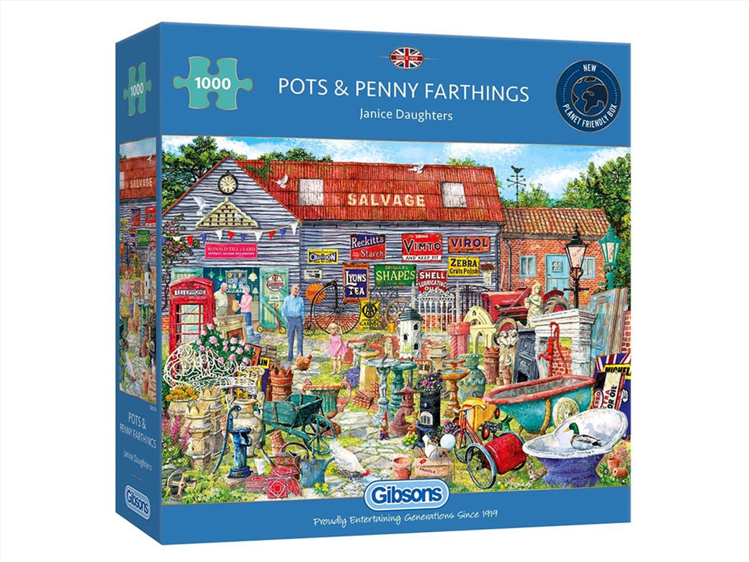 Pots And Penny Farthings 1000 Piece/Product Detail/Jigsaw Puzzles