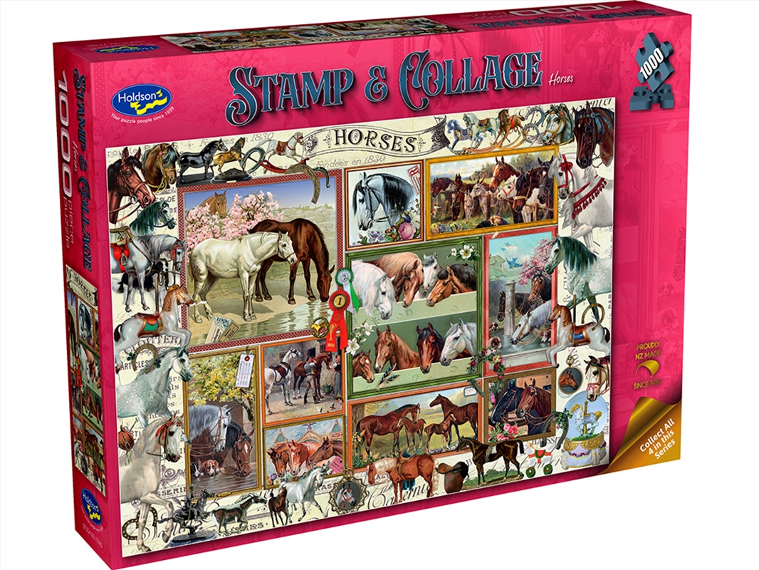 Stamp And Collage Horses 1000 Piece/Product Detail/Jigsaw Puzzles