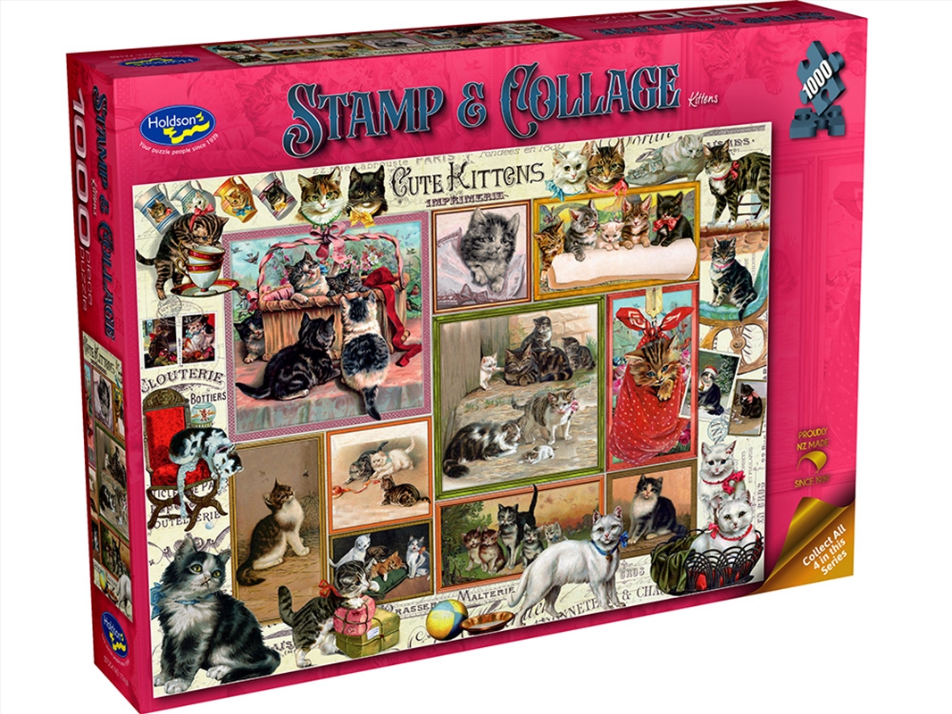 Stamp And Collage Kittens 1000 Piece/Product Detail/Jigsaw Puzzles