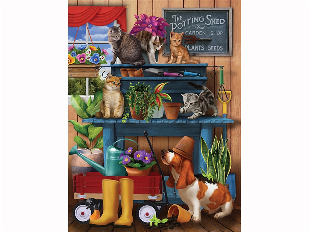 Trouble In The Potting Shed 1000 Piece/Product Detail/Jigsaw Puzzles