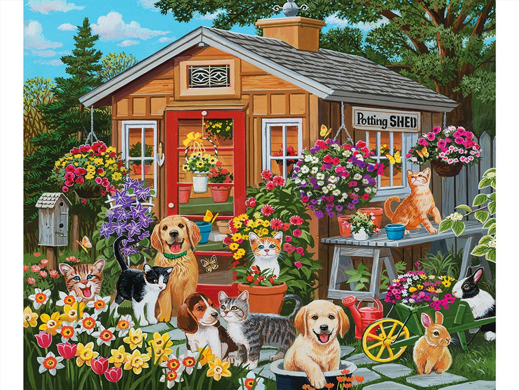 Visiting The Potting Shed 1000 Piece/Product Detail/Jigsaw Puzzles