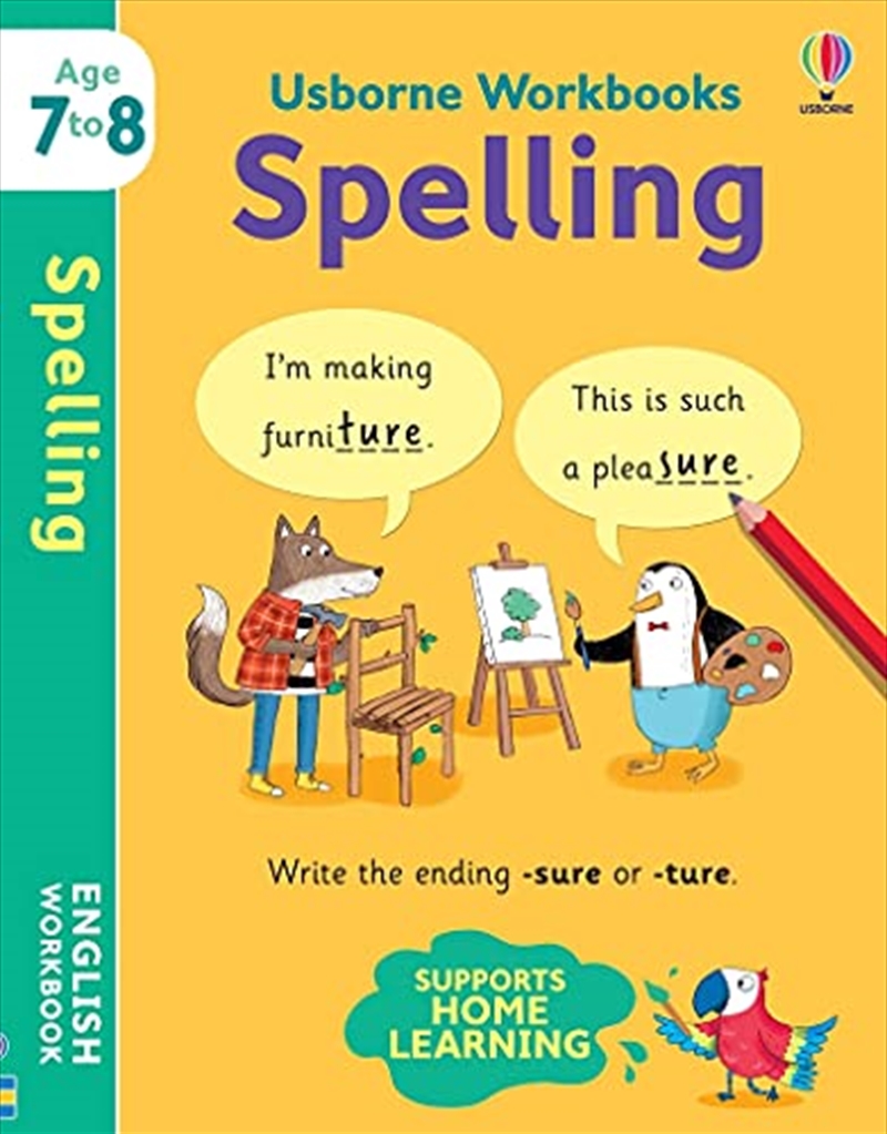 Usborne Workbooks Spelling 7-8/Product Detail/Childrens