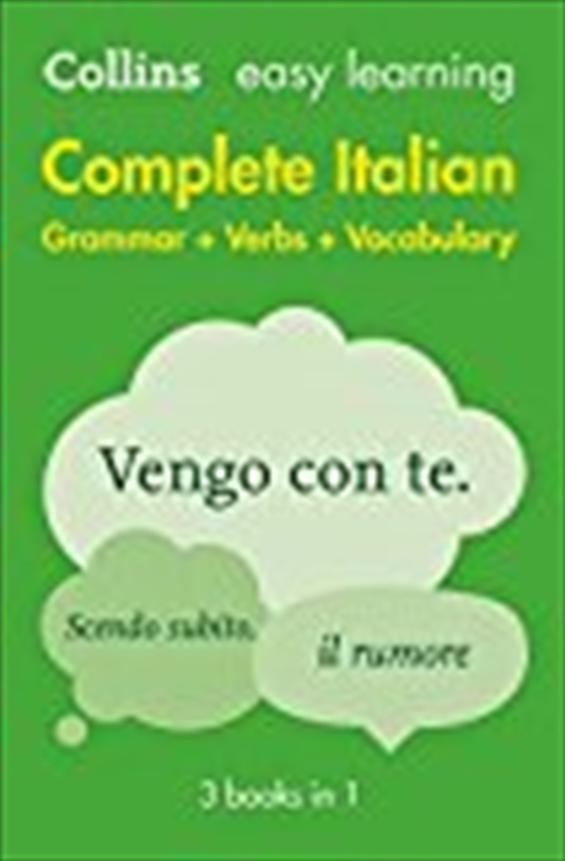 Easy Learning Italian Complete Grammar, Verbs and Vocabulary (3 books in 1): Trusted support for lea/Product Detail/Language & Linguistics