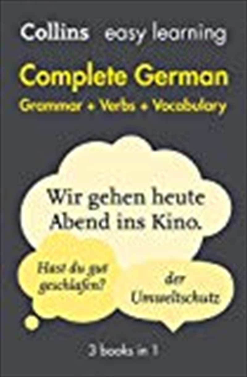 Complete German Grammar Verbs Vocabulary: 3 Books in 1 (Collins Easy Learning)/Product Detail/Language & Linguistics