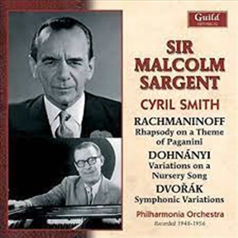 Sargent - Rachmaninoff Dohnanyi Dvorak 1948-1956/Product Detail/Classical