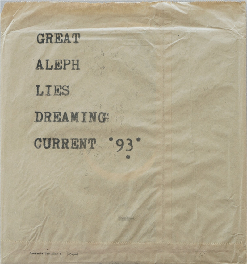 Great Aleph Lies Dreaming/Product Detail/Alternative