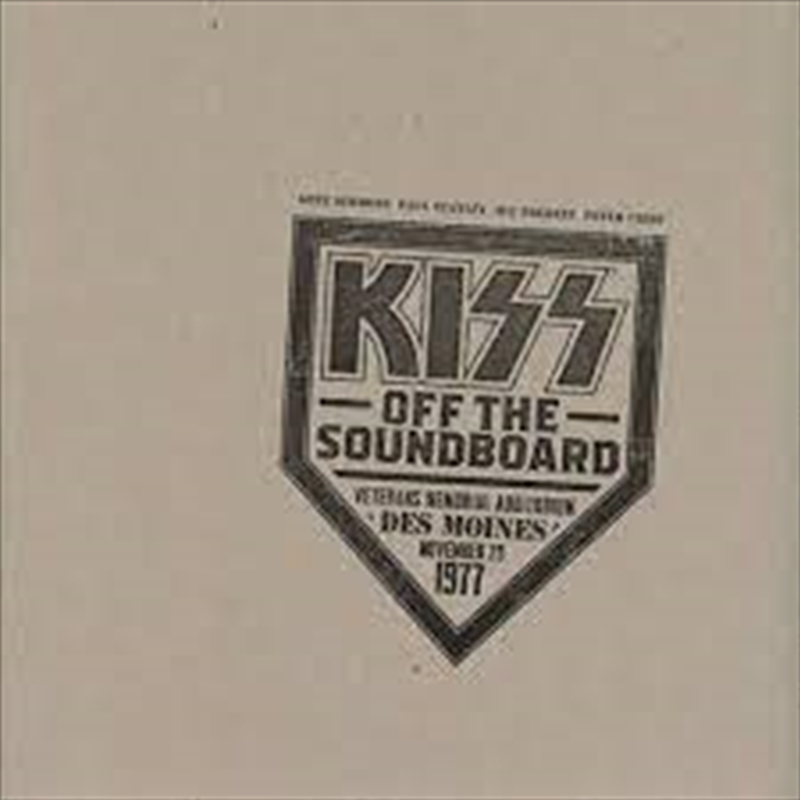 Kiss Off The Soundboard: Live/Product Detail/Rock/Pop