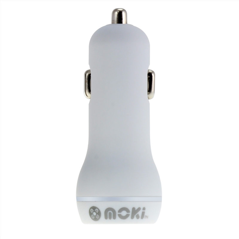 Moki Dual USB Car Charger - White/Product Detail/Electronics