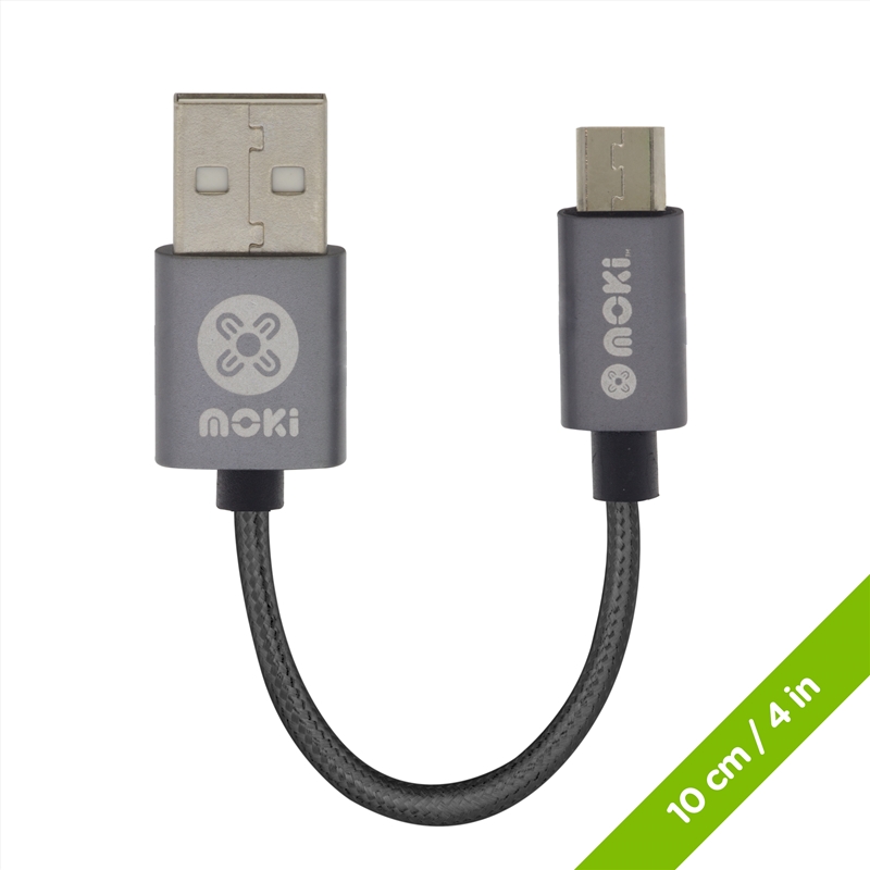 Moki Braided Micro-USB SynCharge Cable 10cm/Product Detail/Cables