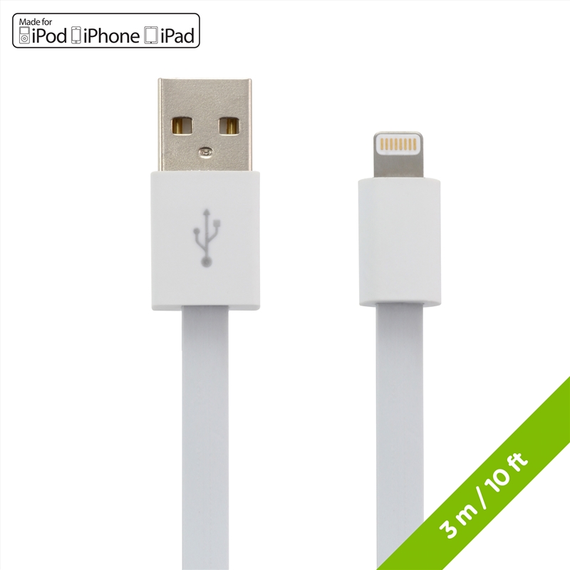 Moki King Size Lightning SynCharge Cable (MFi Licenced) - 3m/Product Detail/Cables