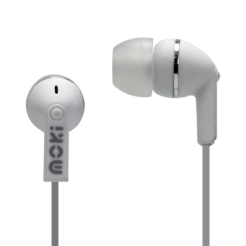 Moki Dots Noise Isolation Earbuds - White/Product Detail/Headphones