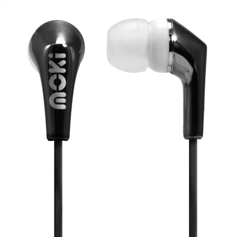 Moki Metallics Earphone - Black/Product Detail/Headphones