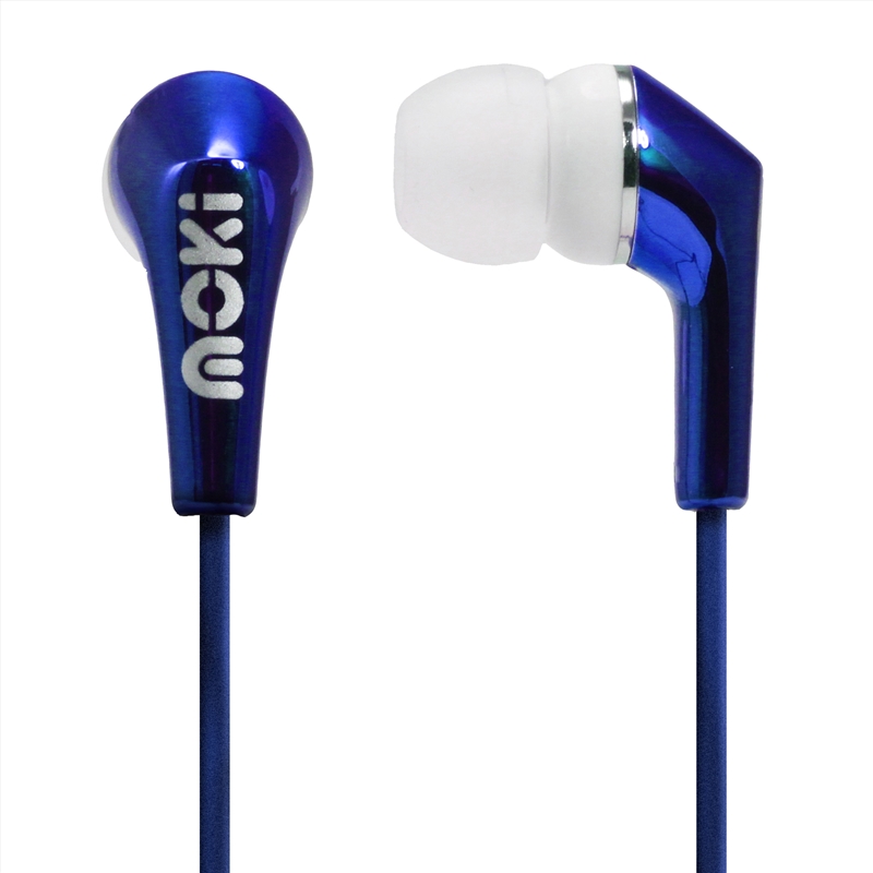 Moki Metallics Earphone - Blue/Product Detail/Headphones