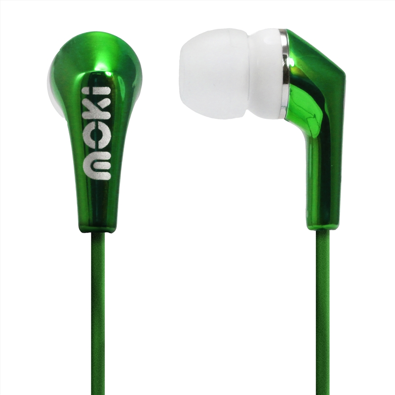 Moki Metallics Earphone - Green/Product Detail/Headphones