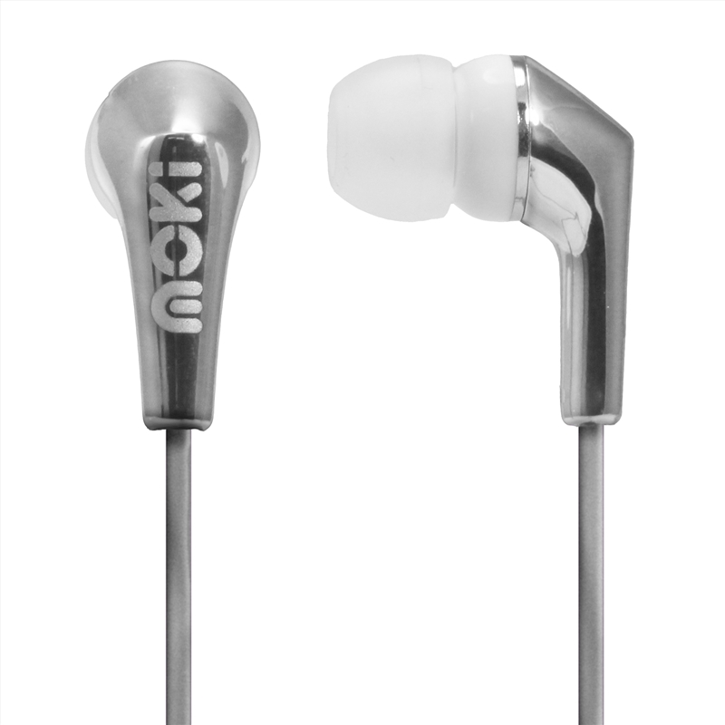 Moki Metallics Earphone - Silver/Product Detail/Headphones