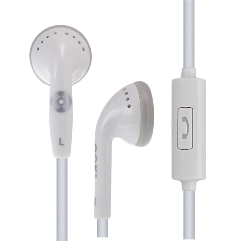 Moki Mic’d Headphones - White/Product Detail/Headphones