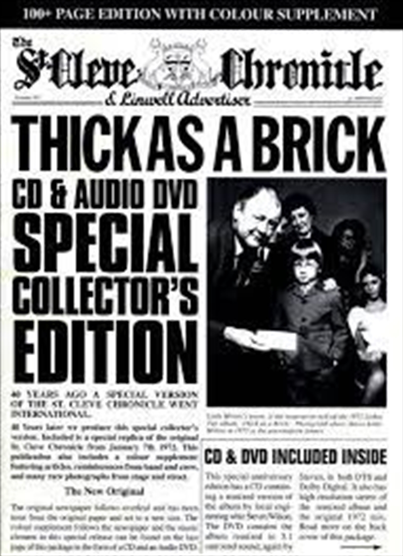 Thick As A Brick: 40th Ann/Product Detail/Rock/Pop