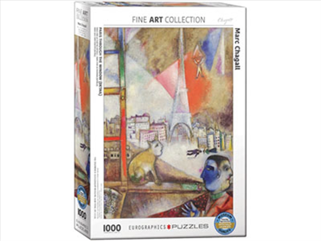 Chagall, Paris Through Window 1000 Piece/Product Detail/Jigsaw Puzzles