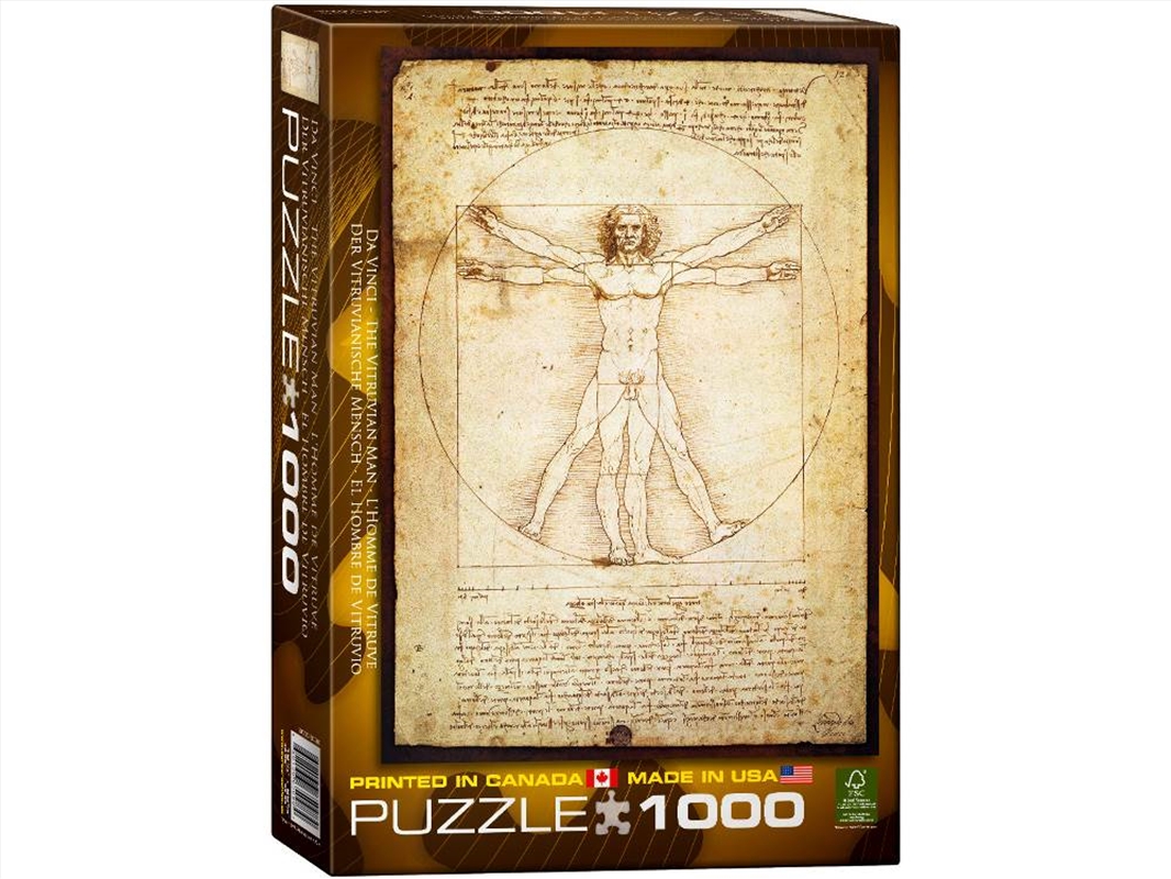 Da Vinci, Vitruvian Man 1000 Piece/Product Detail/Jigsaw Puzzles