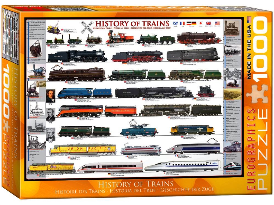 History Of Trains 1000 Piece/Product Detail/Jigsaw Puzzles