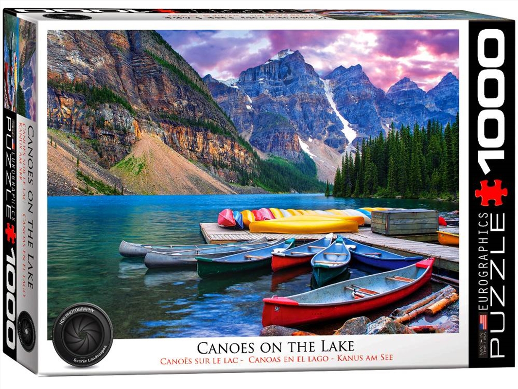 Lake Louise Canoes On The Lake 1000 Piece/Product Detail/Jigsaw Puzzles