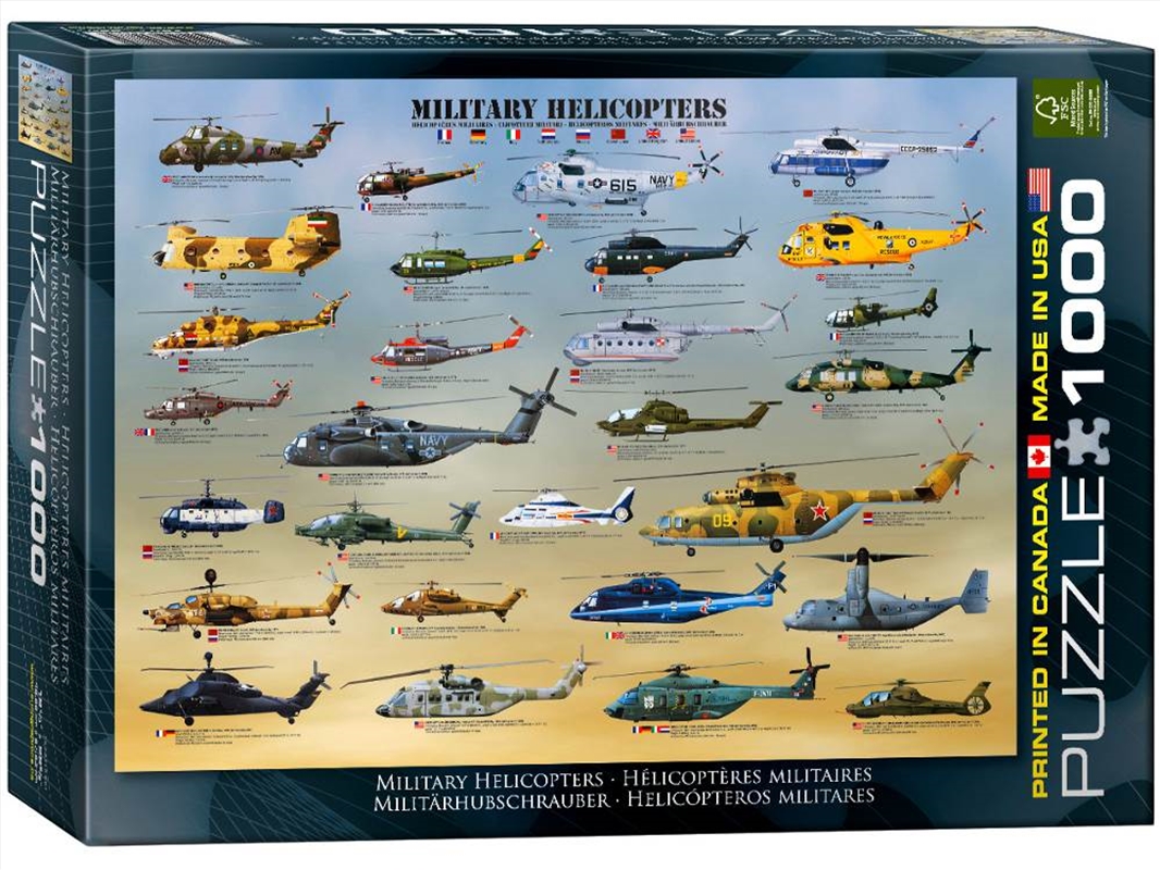 Military Helicopters 1000 Piece/Product Detail/Jigsaw Puzzles