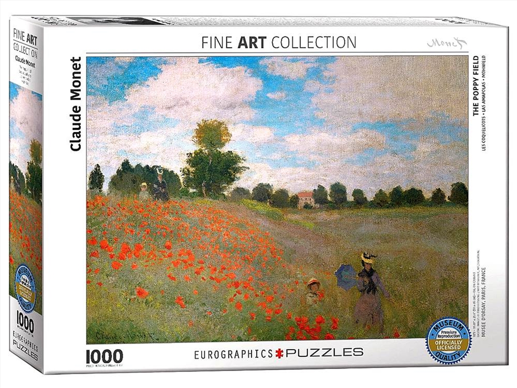 Monet, Poppy Field 1000 Piece/Product Detail/Jigsaw Puzzles