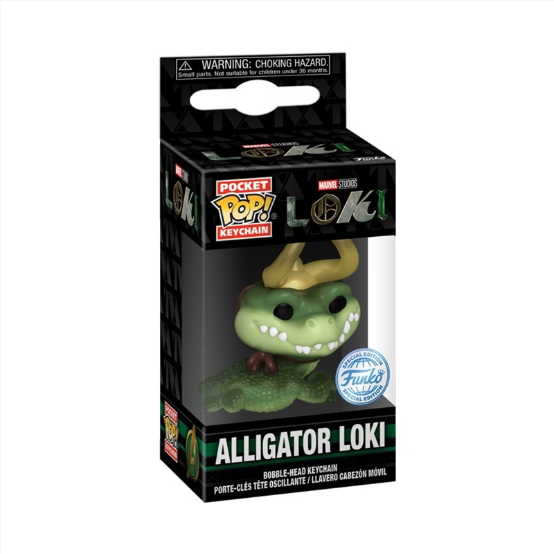 Loki (TV) - Alligator Loki US Exclusive Pop! Keychain [RS]/Product Detail/Movies