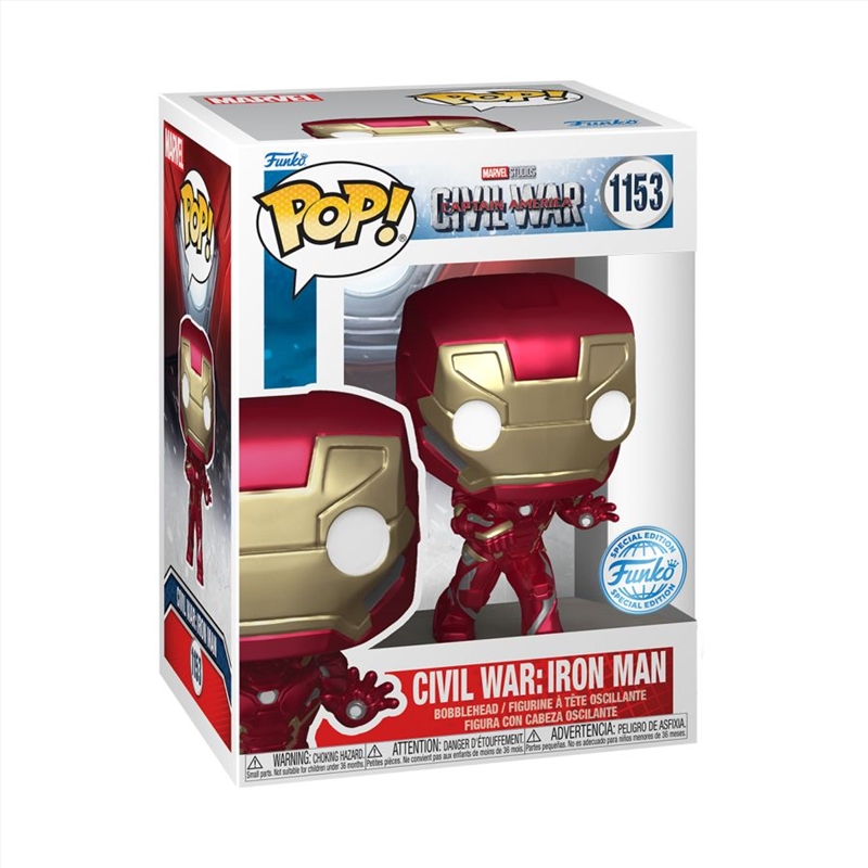 Captain America 3: Civil War - Iron Man US Exclusive Build-A-Scene Pop! Vinyl [RS]/Product Detail/Standard Pop Vinyl