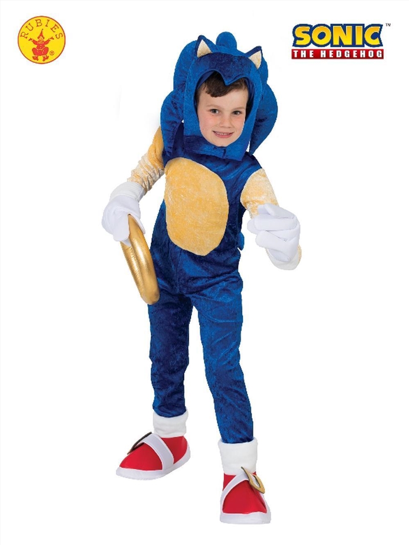 Sonic The Hedgehog Premium Costume - Size 6-8 Yrs/Product Detail/Costumes