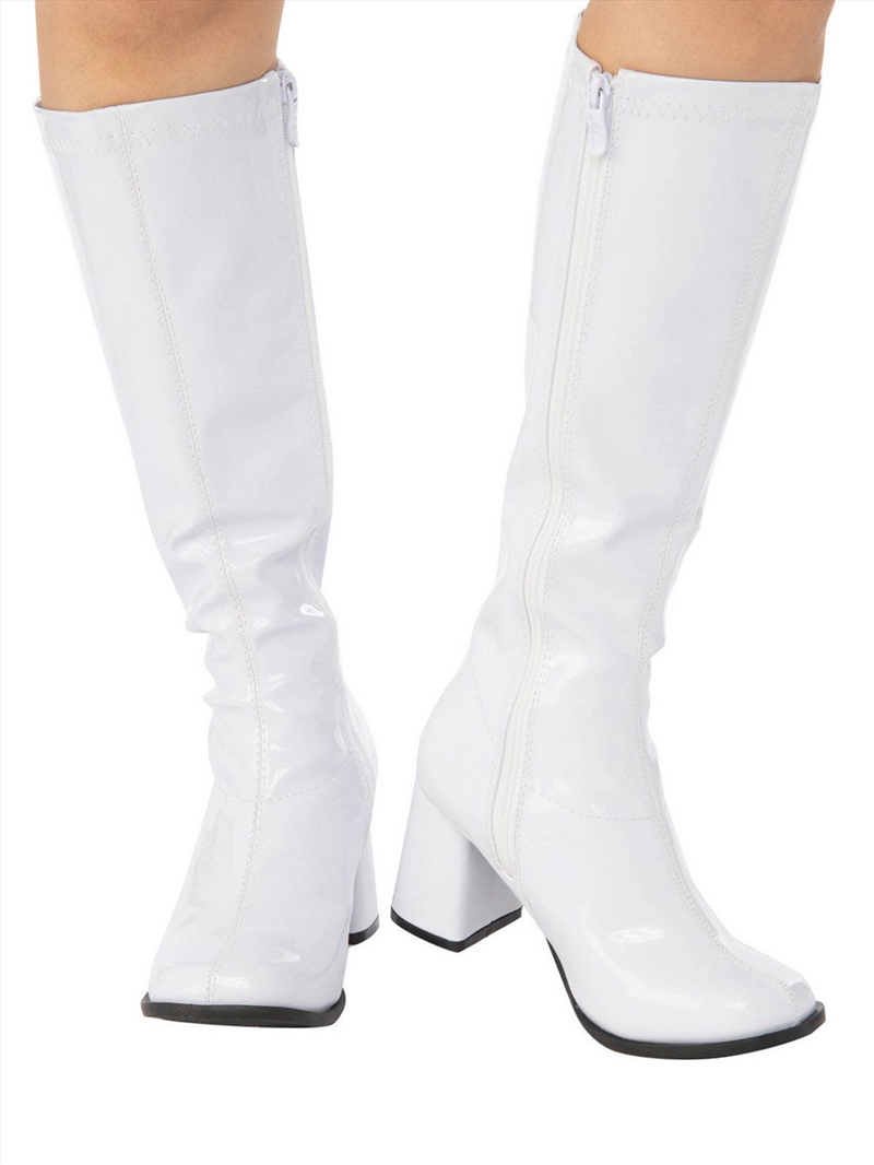 Go Go Boots, White - Size 8 (Ladies Us)/Product Detail/Costumes