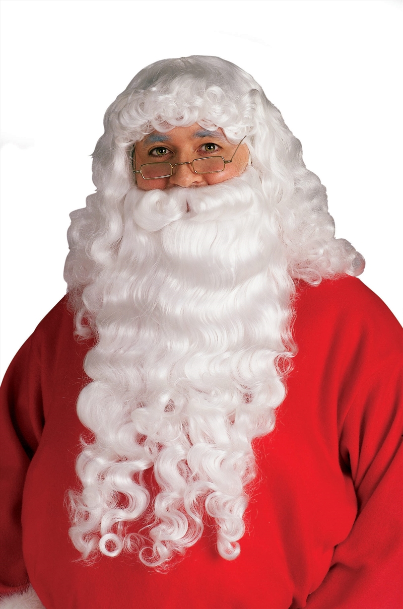 Santa Plush Beard & Wig Set - Adult/Product Detail/Costumes